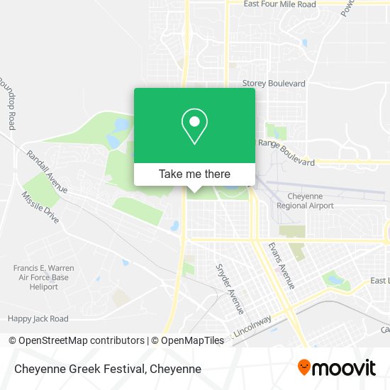 Cheyenne Greek Festival map