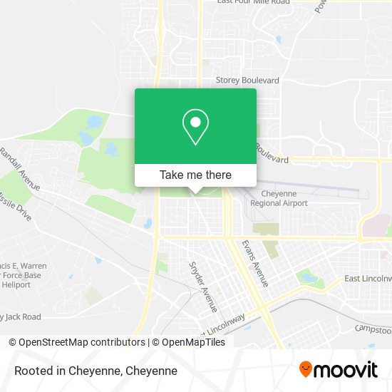 Rooted in Cheyenne map