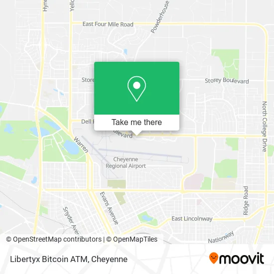 Mapa de Libertyx Bitcoin ATM