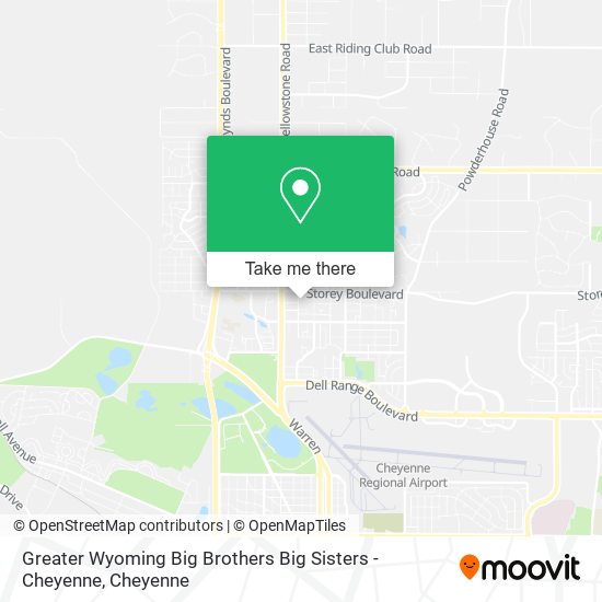 Mapa de Greater Wyoming Big Brothers Big Sisters - Cheyenne