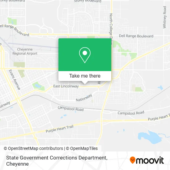 State Government Corrections Department map