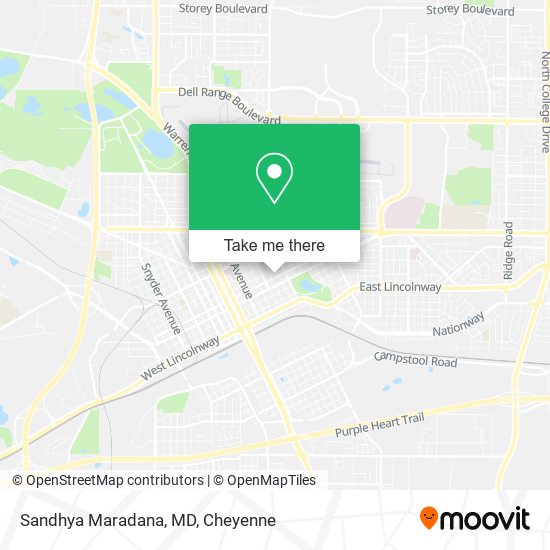 Mapa de Sandhya Maradana, MD
