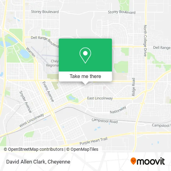 David Allen Clark map