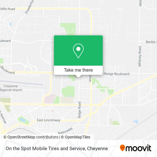 On the Spot Mobile Tires and Service map
