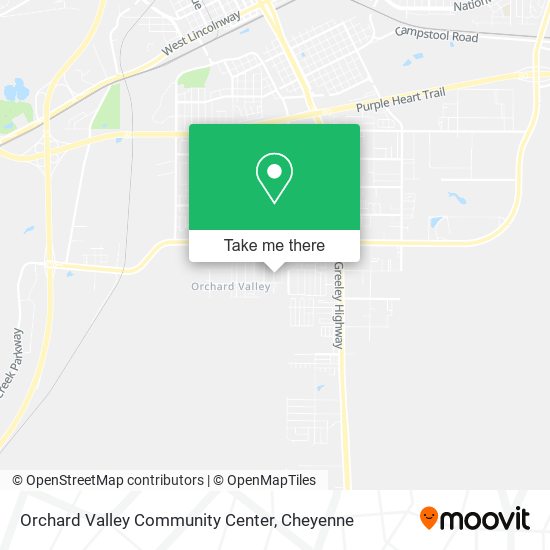 Orchard Valley Community Center map