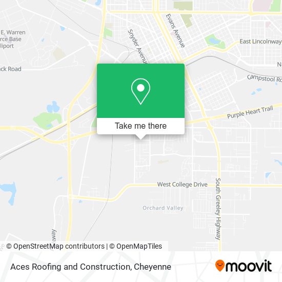 Aces Roofing and Construction map