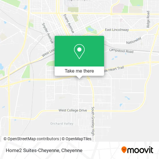 Home2 Suites-Cheyenne map