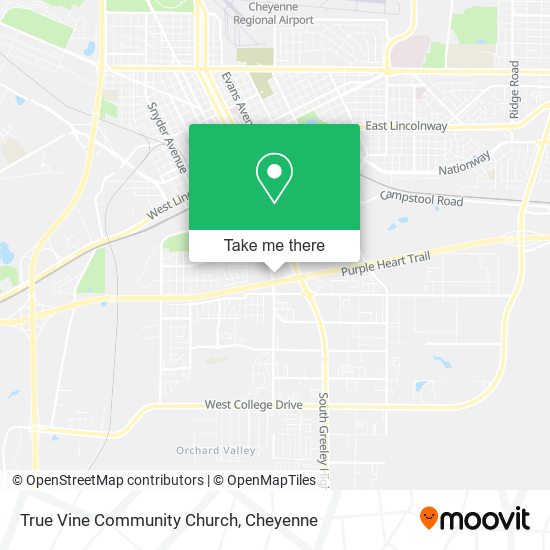 Mapa de True Vine Community Church