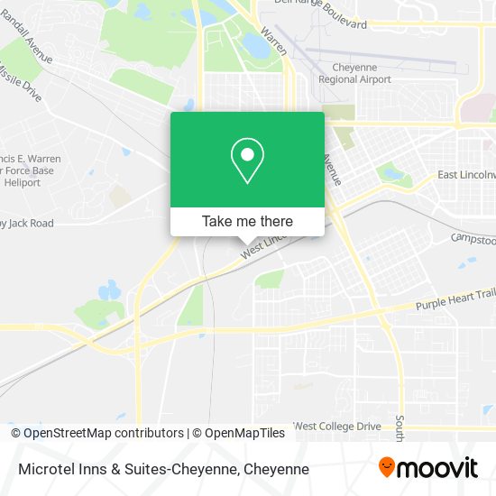 Mapa de Microtel Inns & Suites-Cheyenne
