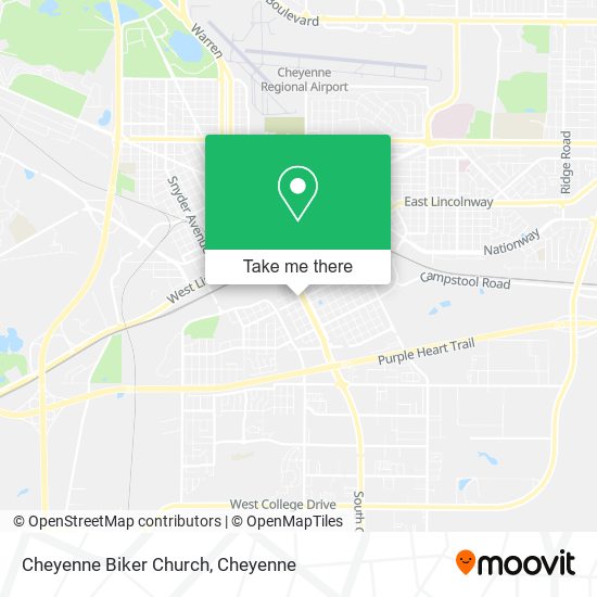 Mapa de Cheyenne Biker Church