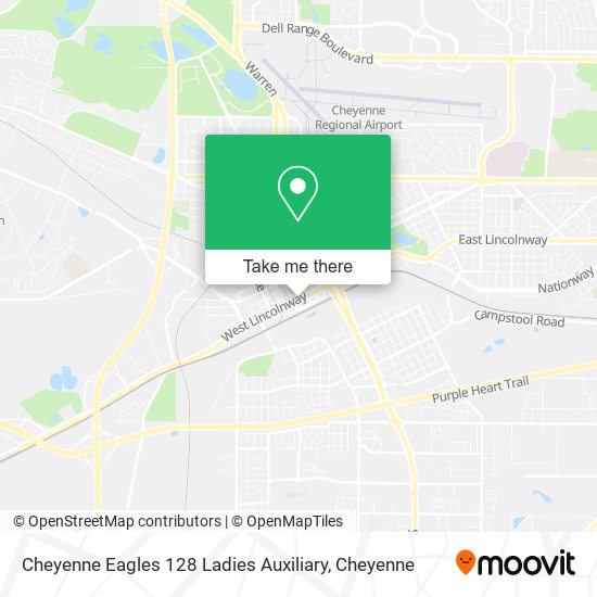 Cheyenne Eagles 128 Ladies Auxiliary map