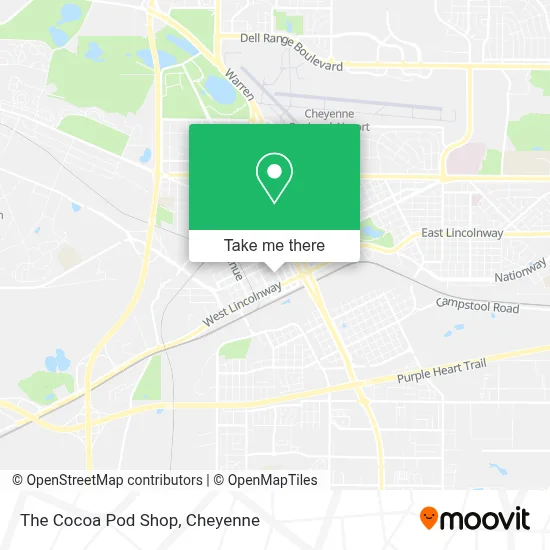 The Cocoa Pod Shop map