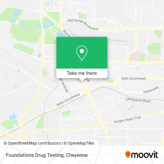 Foundations Drug Testing map