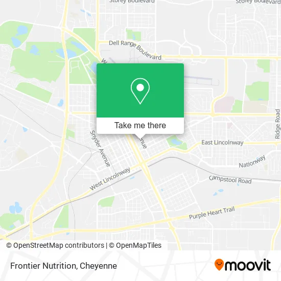 Frontier Nutrition map