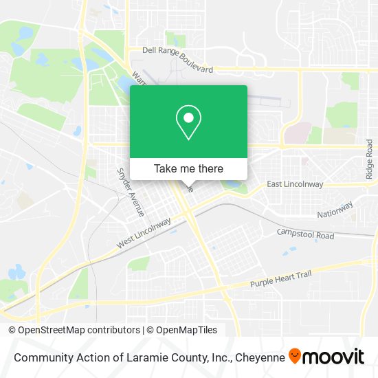 Mapa de Community Action of Laramie County, Inc.