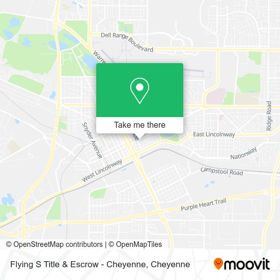 Mapa de Flying S Title & Escrow - Cheyenne