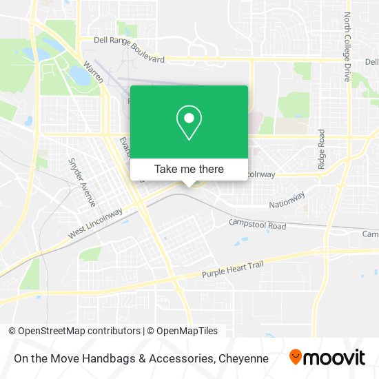 On the Move Handbags & Accessories map