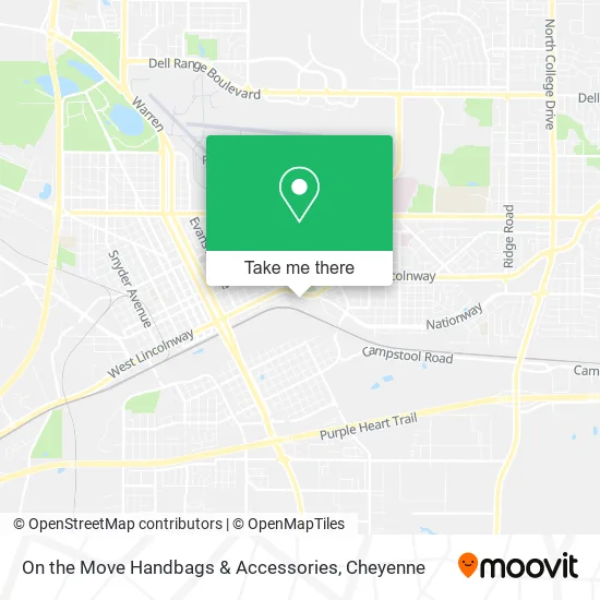 Mapa de On the Move Handbags & Accessories