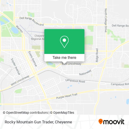 Mapa de Rocky Mountain Gun Trader