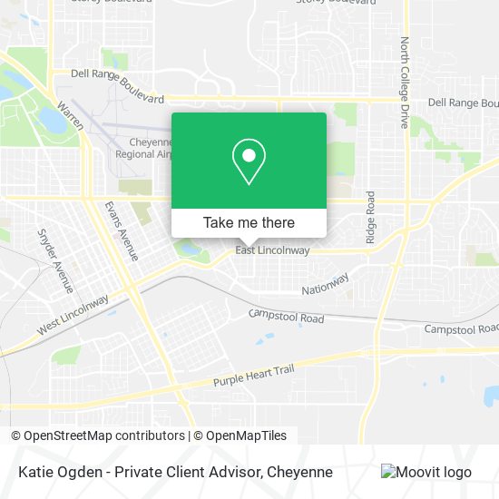 Katie Ogden - Private Client Advisor map