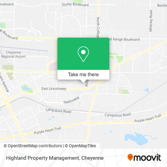 Highland Property Management map