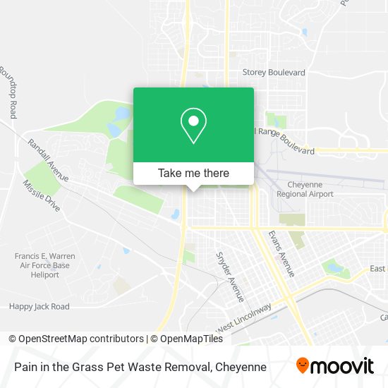 Mapa de Pain in the Grass Pet Waste Removal