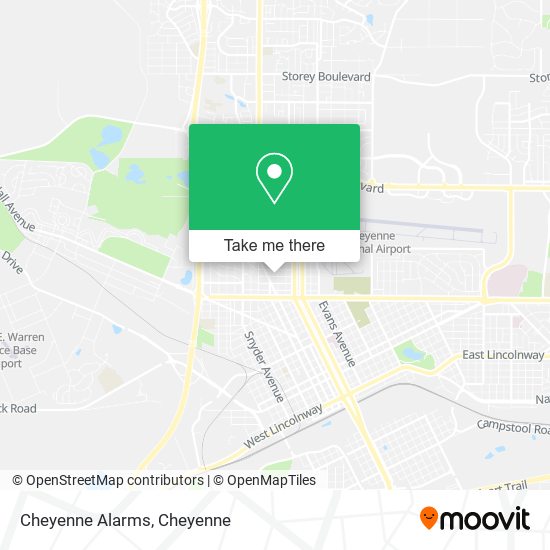 Cheyenne Alarms map