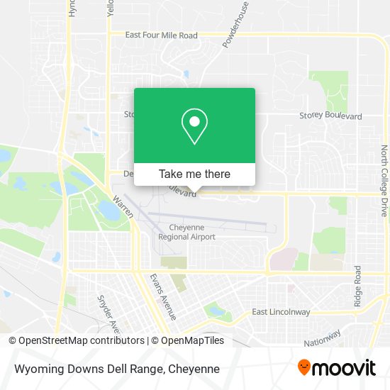 Wyoming Downs Dell Range map