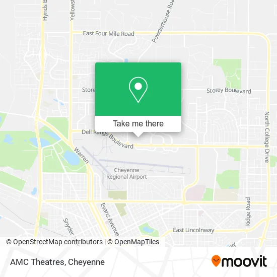 Mapa de AMC Theatres