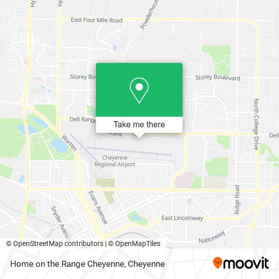 Mapa de Home on the Range Cheyenne