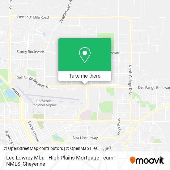 Mapa de Lee Lowrey Mba - High Plains Mortgage Team - NMLS
