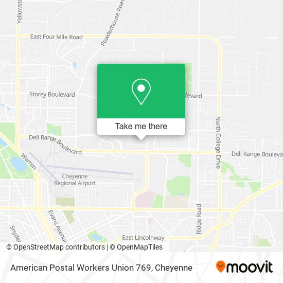 American Postal Workers Union 769 map