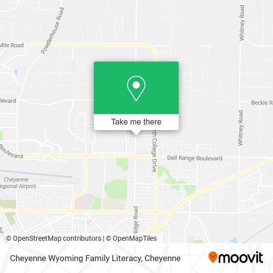 Mapa de Cheyenne Wyoming Family Literacy