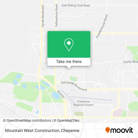 Mountain West Construction map