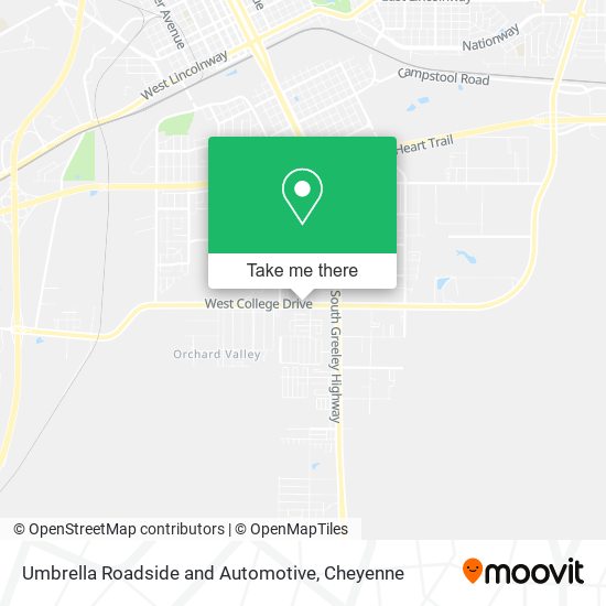 Umbrella Roadside and Automotive map