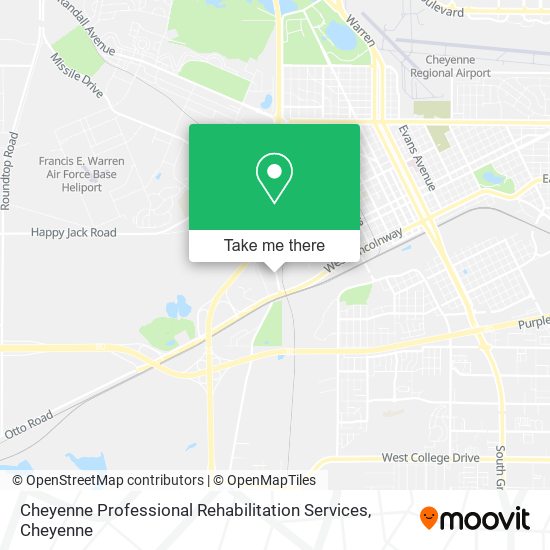 Mapa de Cheyenne Professional Rehabilitation Services