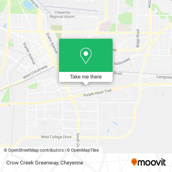 Mapa de Crow Creek Greenway