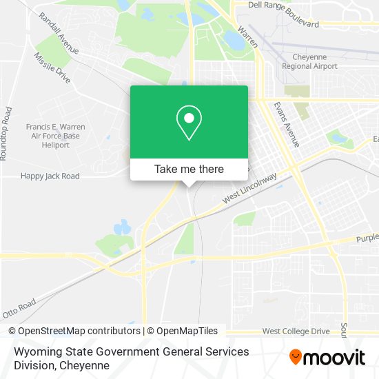 Wyoming State Government General Services Division map