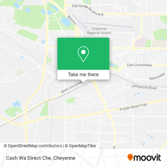 Cash Wa Direct Che map