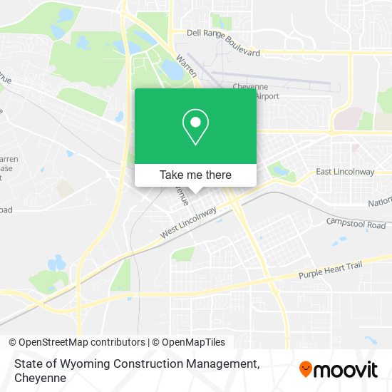 State of Wyoming Construction Management map