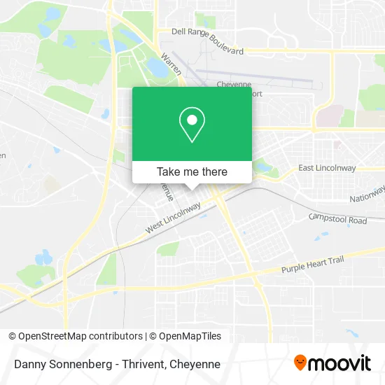 Mapa de Danny Sonnenberg - Thrivent