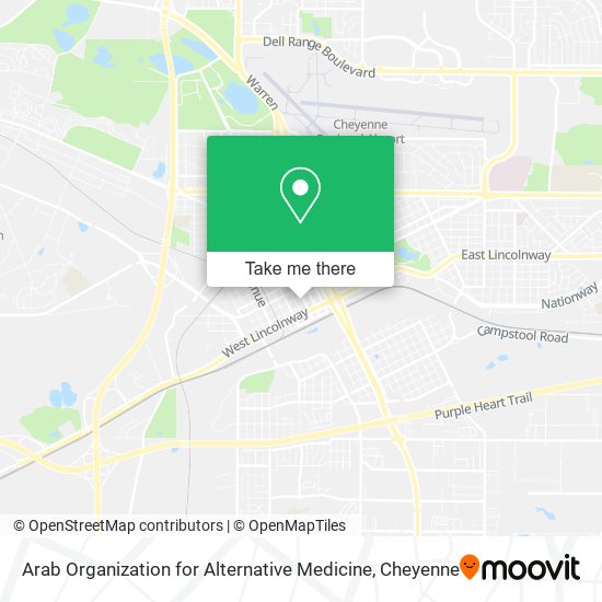 Mapa de Arab Organization for Alternative Medicine