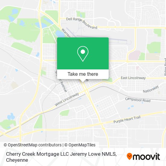 Cherry Creek Mortgage LLC Jeremy Lowe NMLS map
