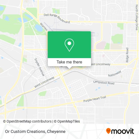 Or Custom Creations map