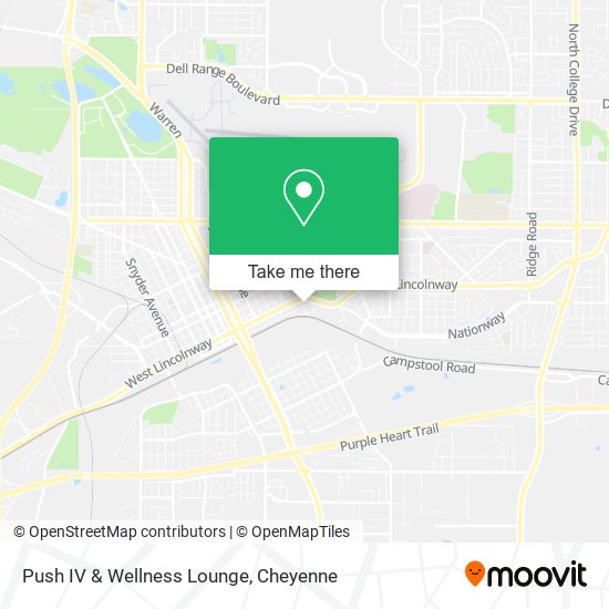 Mapa de Push IV & Wellness Lounge