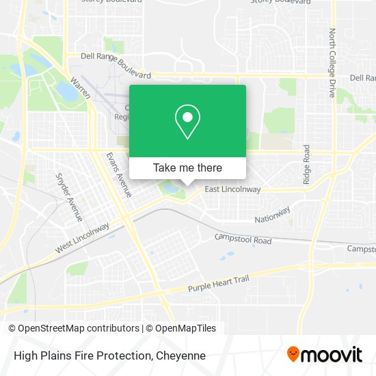 High Plains Fire Protection map