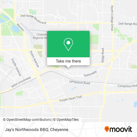Mapa de Jay's Northwoods BBQ