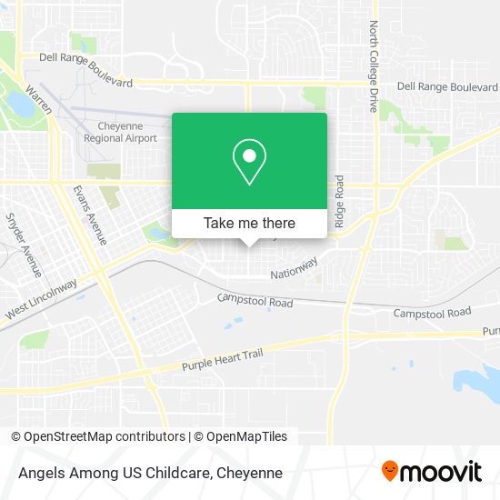 Angels Among US Childcare map