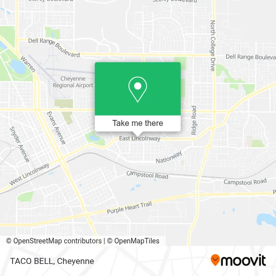 TACO BELL map