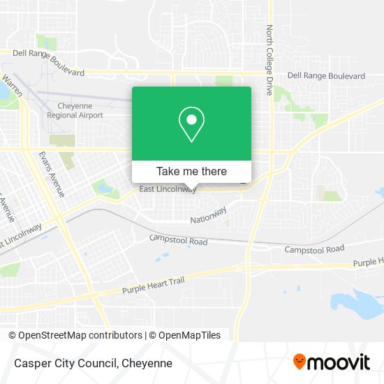 Mapa de Casper City Council